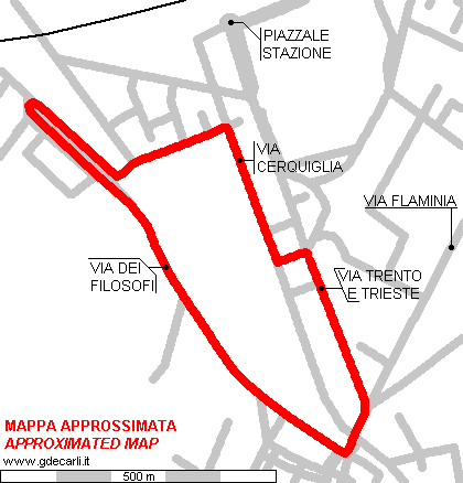 1966 layout (approximated map)
